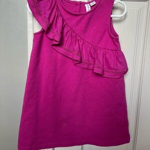 Jane and Jack little girls size 3 hot pink ruffle dress